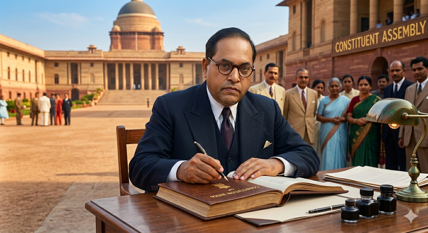 ඉන්දියාවේ  ව්‍යවස්ථා වීරයා ;    බීම්රාවෝ අම්බෙඩ්කාර්